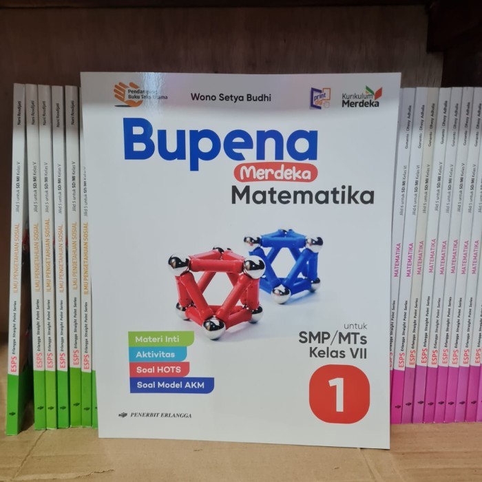 

READY STOK Buku SMP Bupena Matematika Kelas 7 Kurikulum Merdeka Erlangga