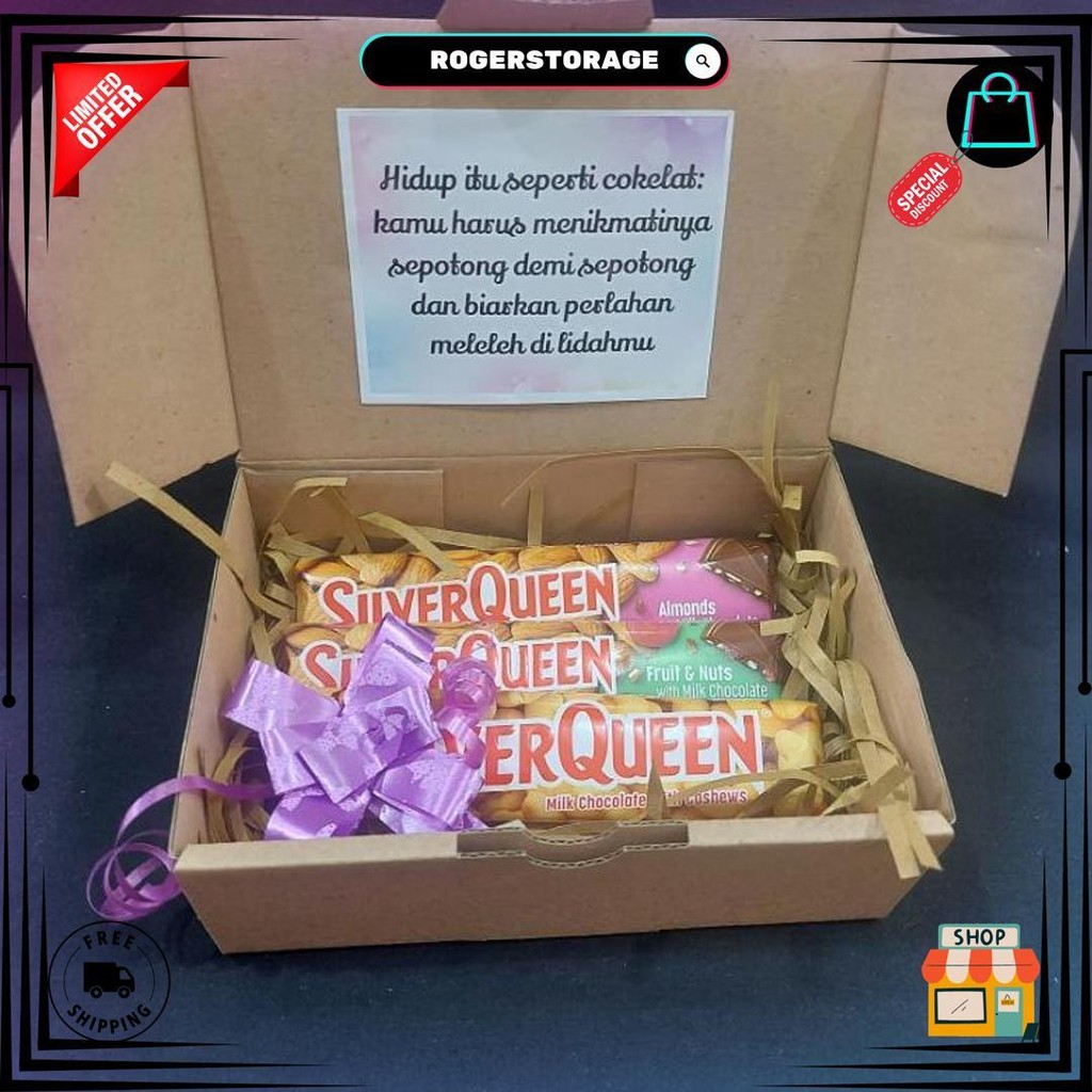 

Hampers Coklat Gift Box Coklat Box Hadiah Ultah Gift Set Hampers Lebaran Coklat Valentine D Termurah