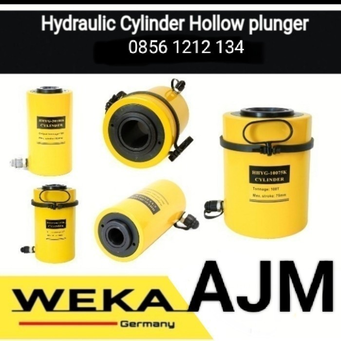 Hydraulic Cylinder Hollow plunger 30 ton stroke 100mm weka