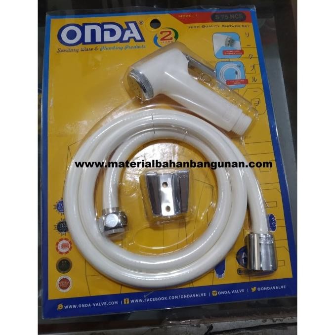 Shower Bidet Onda Selang Semprotan Toilet WC Closet duduk Putih Depok