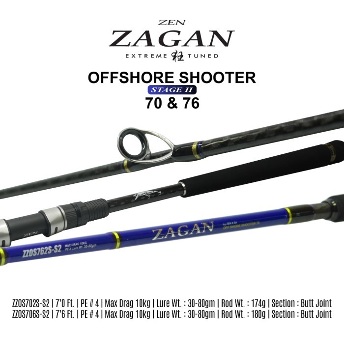 AJR99 ZEN ZAGAN JORAN SPINNING OFFSHORE SHOOTER STAGE II LIGHT POPPING