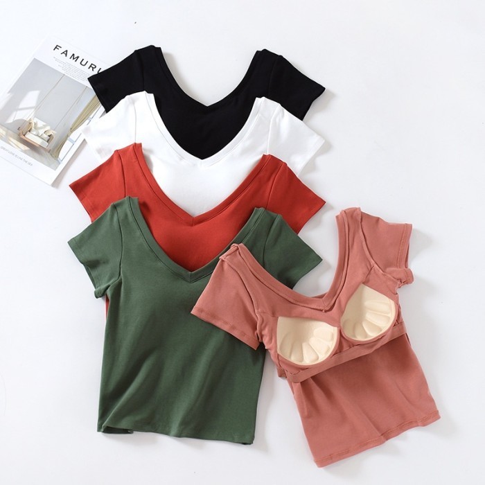 TERLARIS MAYA TOP WITH BRA/ ATASAN KOREA / KAOS WANITA MURAH MURAH