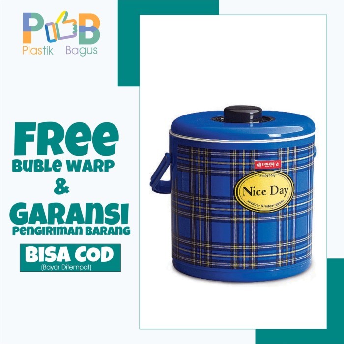 BEBAS ONGKIR - Termos Nasi Es ikan daging RICE ICE BUCKET 6 LITER LION STAR I-5