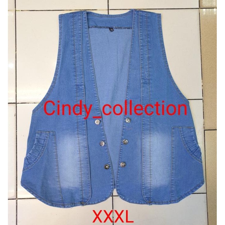 Rompi Wanita Jeans Jumbo Xxxl Rompi Jumbo Wanita Vest Jumbo Rompi Cewe Ranikairini