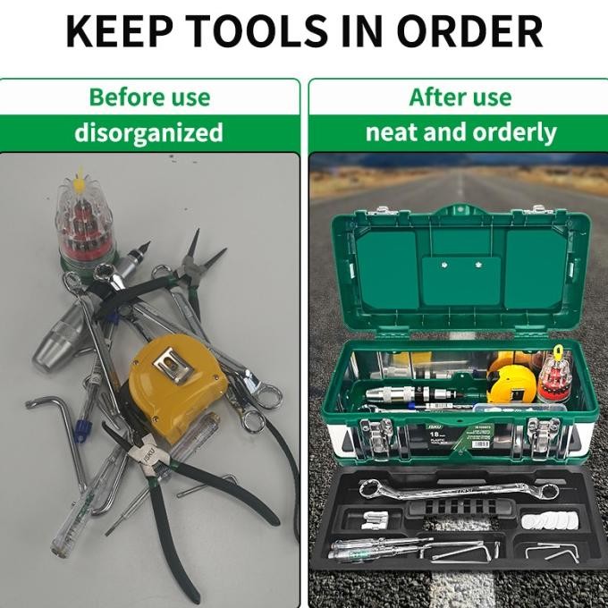 Tool box Besar 20 Inch Box Tahan lama Toolbox Kotak Peralatan Perkakas/kotak perkakas 17inch/kotak p