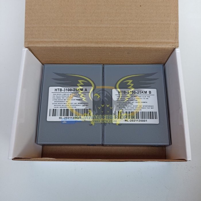 HTB 3100 A+B MEDIA CONVERTER HTB-3100 NETLINK 10 100MBPS FIBER OPTIK