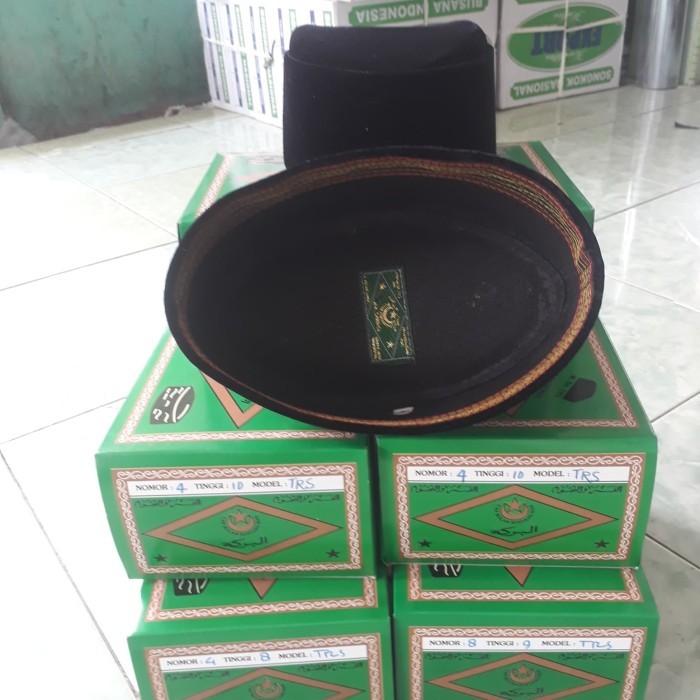 Peci Bulan Bintang Mas H. M Sanusi Susun Nonjol (Nl) Hijau - Hitam #Gratisongkir #Sale #Discount