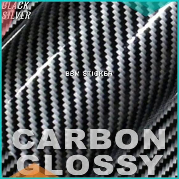 (Baru) Skotlet Motor Karbon Black Carbon Glossy 7D Skotlet 07D35Z4 dis