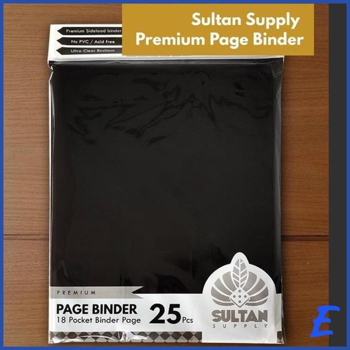

| TT | SULTAN PREMIUM PAGE BINDER A4 18P SIDE LOAD (18 POCKET ISI 25) BLACK