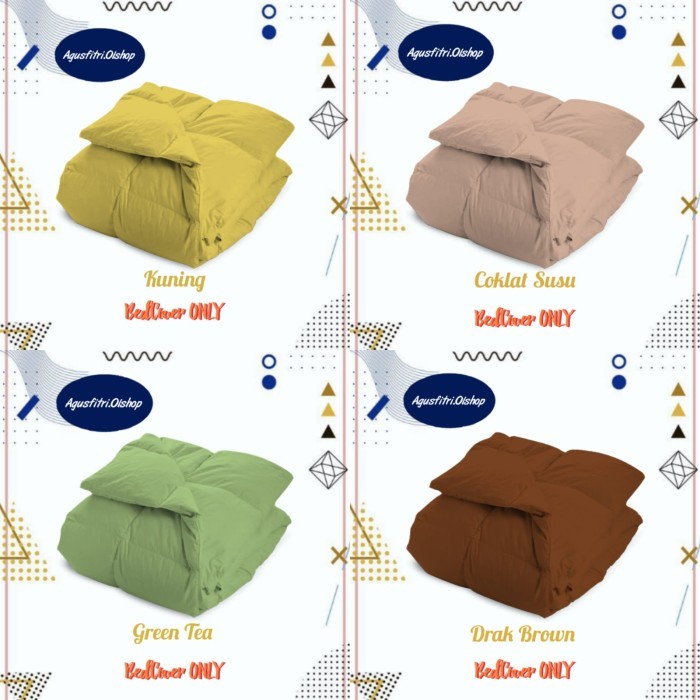 Bedcover only 200x220 double plain/polos BEDCOVER ONLY /HANYA BEDCOVER