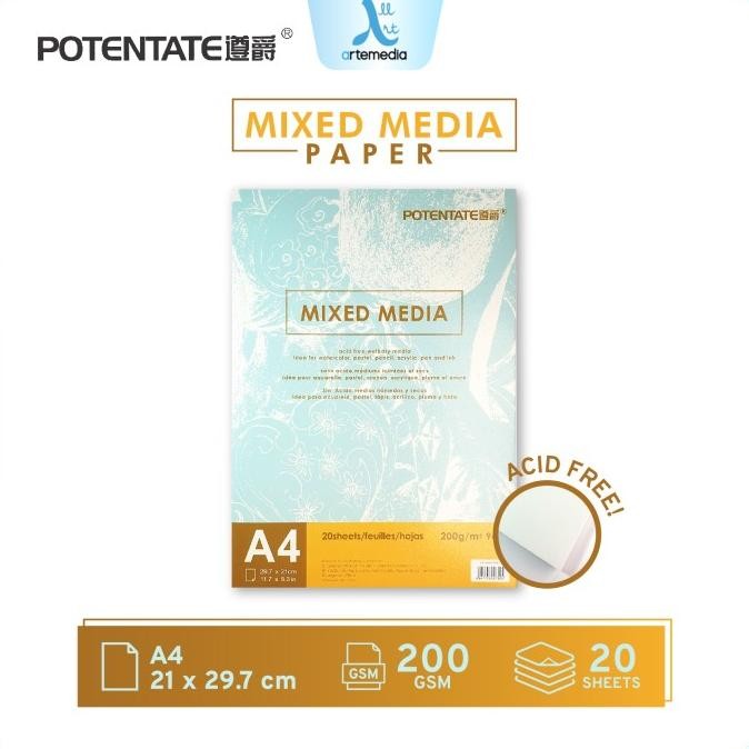 

Sale Kertas Gambar Potentate A4 Mix Media Sketch Pad