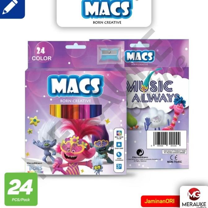 

Sale Macs Pensil Gambar Trolls 24 Warna