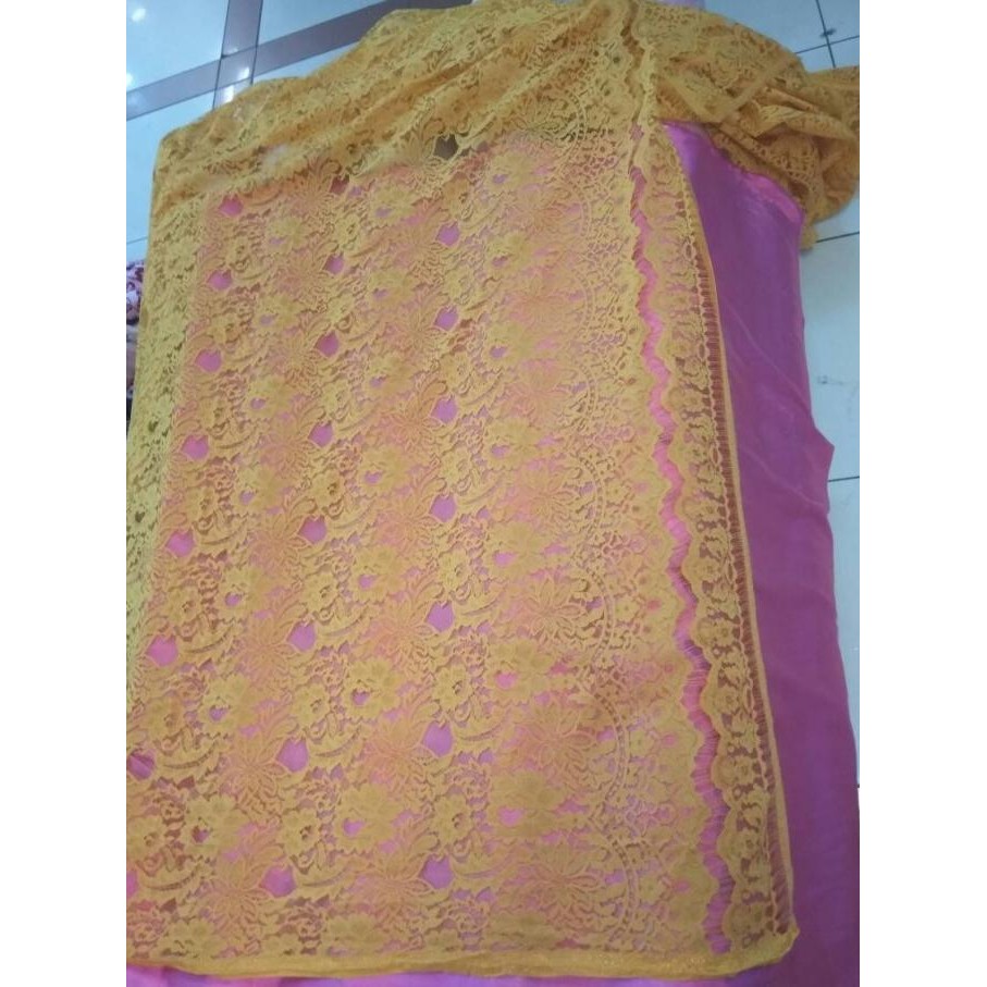 Grosir Kain Brokat Semi Perancis Doff Cord/Kain Kebaya