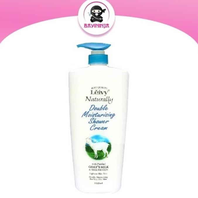 LEIVY Goats Milk Shower Cream Sabun Mandi Susu Kambing Botol 1150 ml