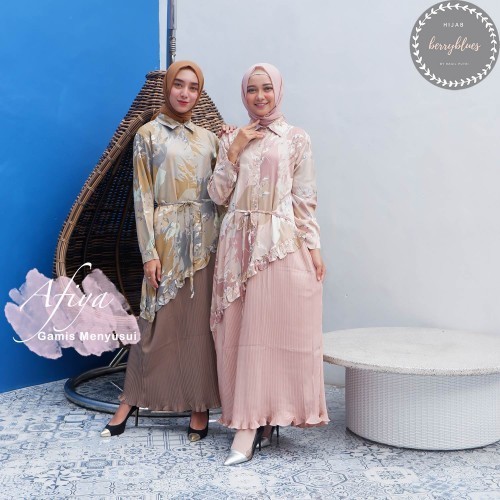 AFIYA Gamis menyusui busui murah bukaan samping kanan kiri Nursingwear