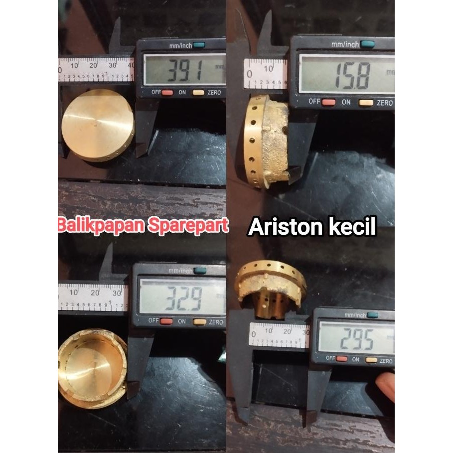 ] Burner brass kuningan kompor gas stove kitchen Ariston free standing old indesit