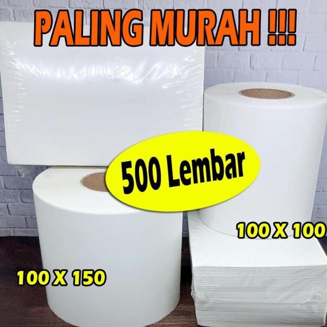 

Sale 100X100 100X150 Label Sticker Thermal / Kertas Thermal / Stiker Resi