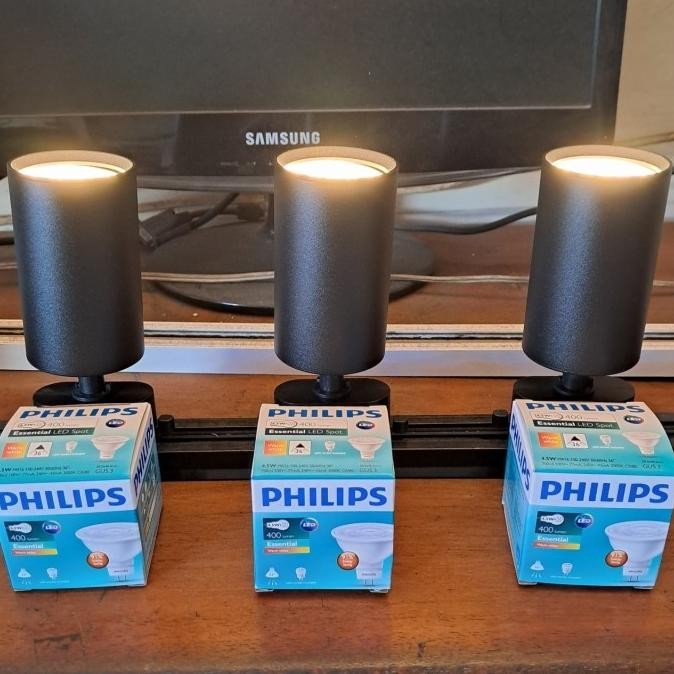 Murah New 4 Lampu Philips Set Rel Track Led Philips 4.5W Rel 1M