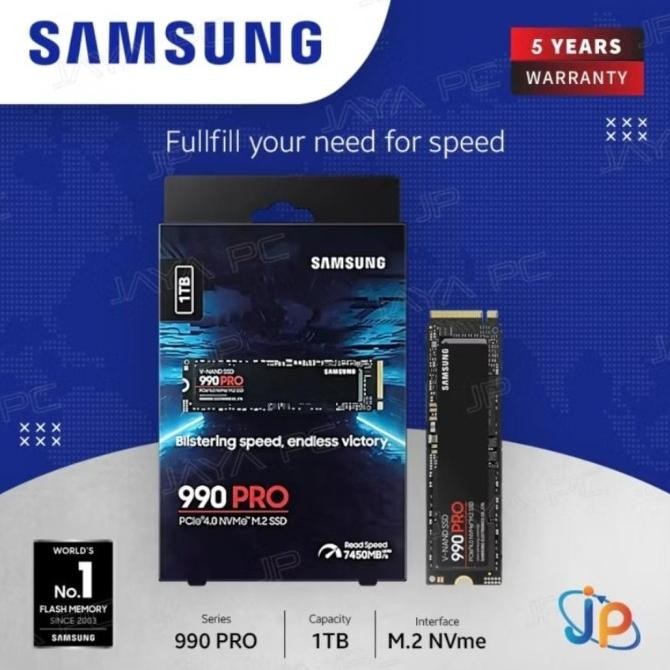 Samsung SSD 990 Pro M.2 Nvme 1TB