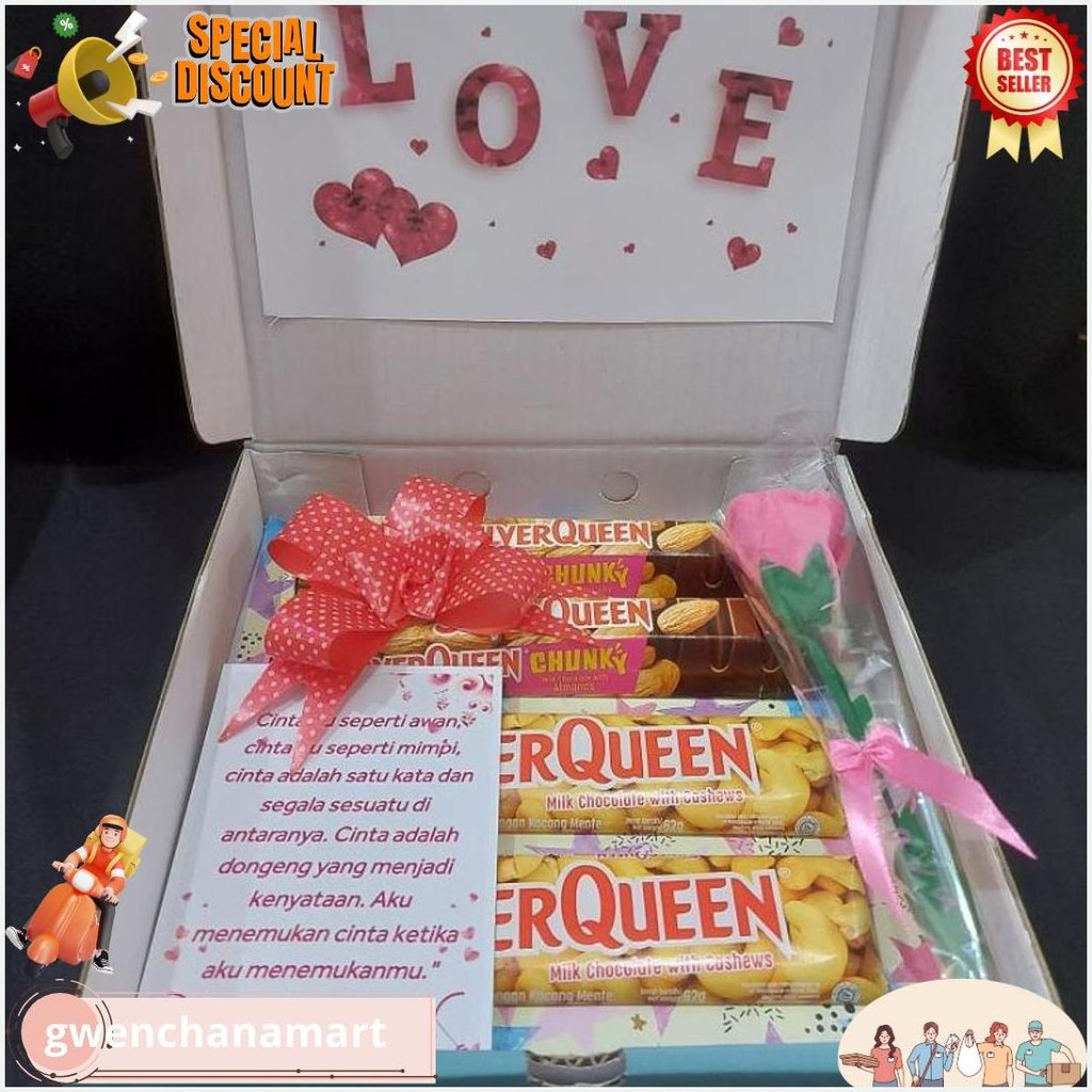 

Hampers Snack Kado Bingkisan Hadiah Parcel Coklat Valentine 5-7 Bisa Cod