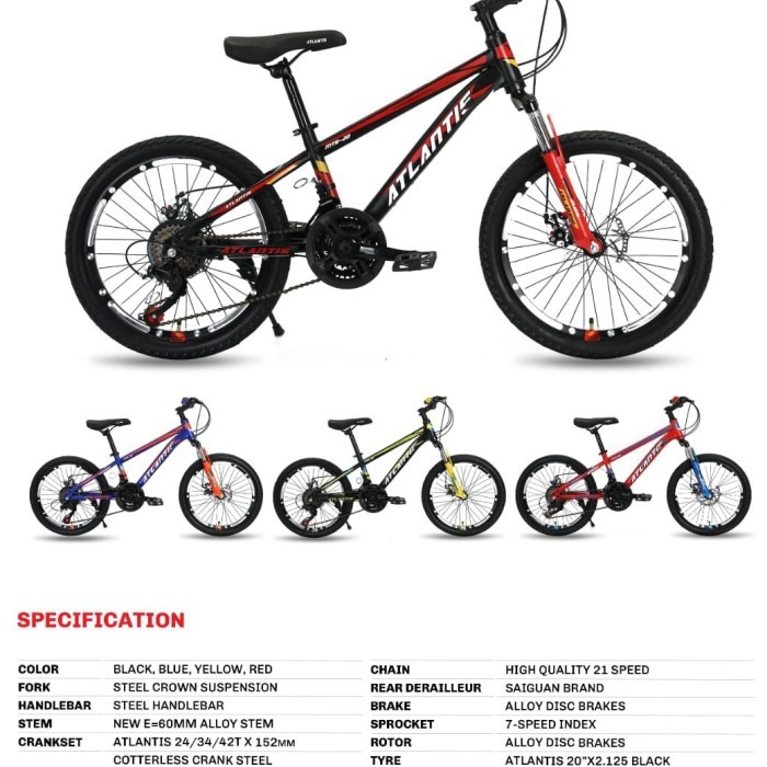 SEPEDA MTB 20 INCH ATLANTIS