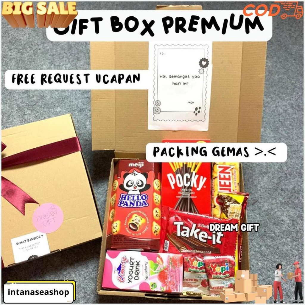 

Hampers Gift Box Premium Snack Box Kado Ulang Tahun Valentine Anniversary By Dream Gift Cod