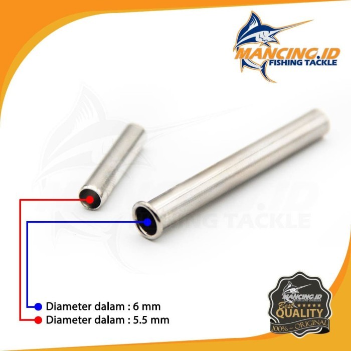 Sok Joran Sambungan No 6 Pipa Besi Stainless Shock Joran Pancing