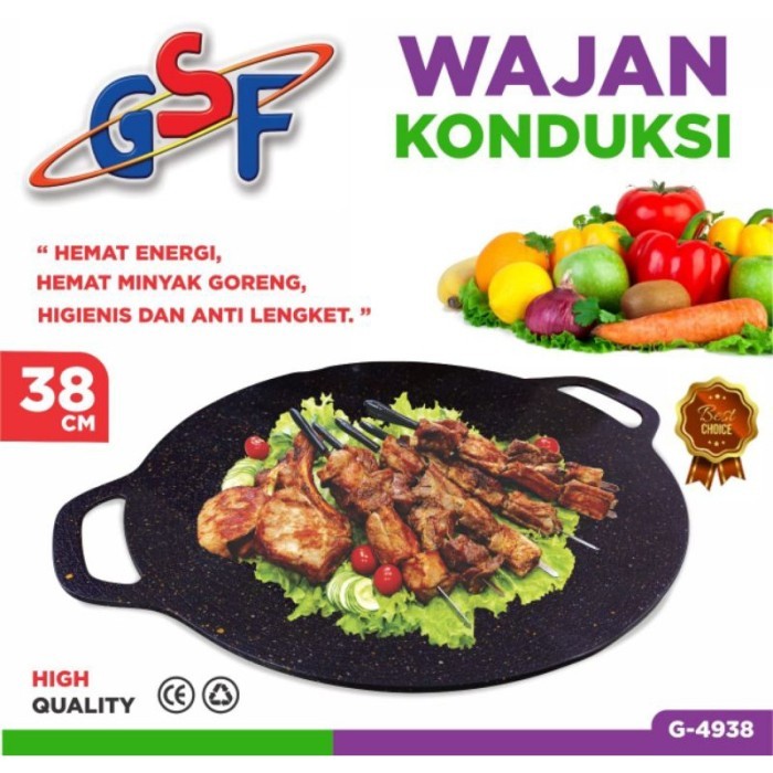 Wajan Konduksi GSF Anti Lengket - Wajan BBQ Serbaguna Anti Lengket