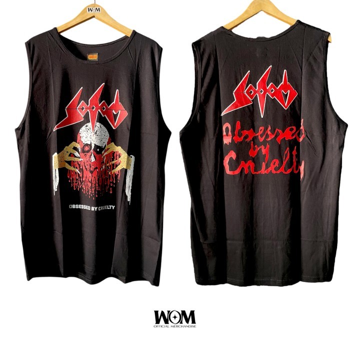 Kaos Sodom / Tank Top Band Sodom/ Sodom Tank Tshirt - Obsessed By Cruelty