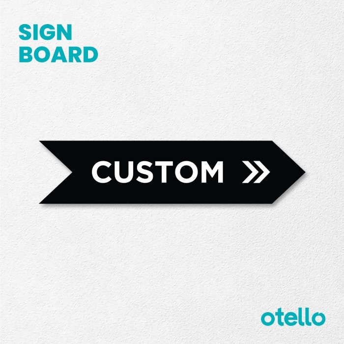

Custom Tulisan Arah Panah Papan Sign Board Akrilik Print Label Acrylic K9E9