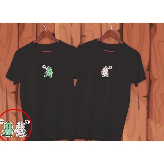 Grosir Kaos Couple Pria Wanita Dino , Baju Couple Pria Wanita Dino Couple