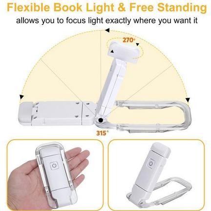 Sale Lampu Baca/Lampu Baca Usb/Lampu Baca Jepit Buku/Lampu Klip Buku Lipat Pelindung Mata Mini Lampu
