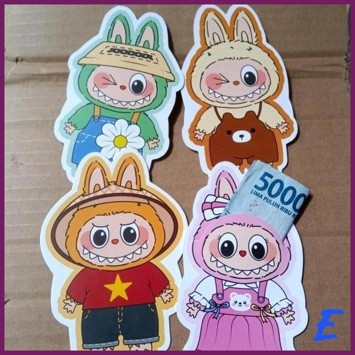 

| STV | AMPLOP 3D THR LABUBU / ANGPAO LABUBU / ANGPAO 3D IMLEK LEBARAN KARTUN