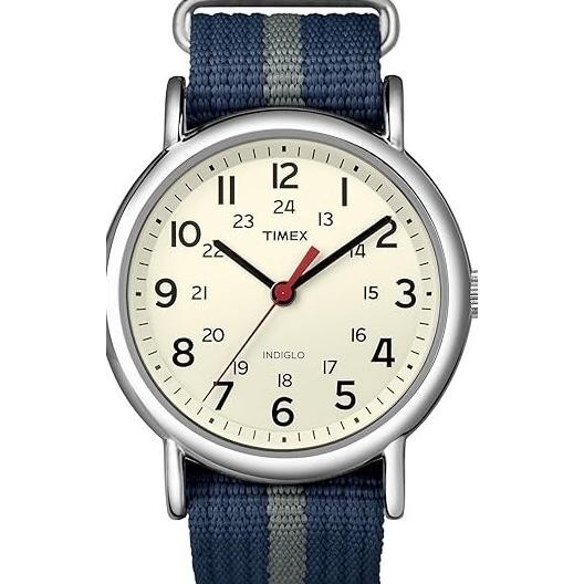 Sale Jam Tangan Timex Timex Unisex Weekender Watch Gray/Blue  Mens Easy Reader Weekender Indiglo Wat