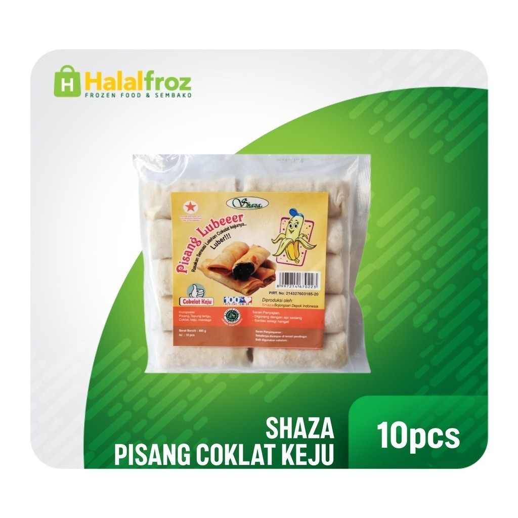 

Pisang Lubeer Coklat Keju Shaza 10pcs 400 gramGosend Ready, Paling murah, Terlaris