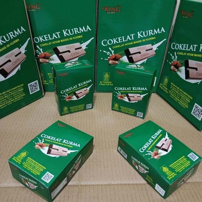 

Coklat Kurma 1 dus isi 80 pcs(d'KiNG) GAM