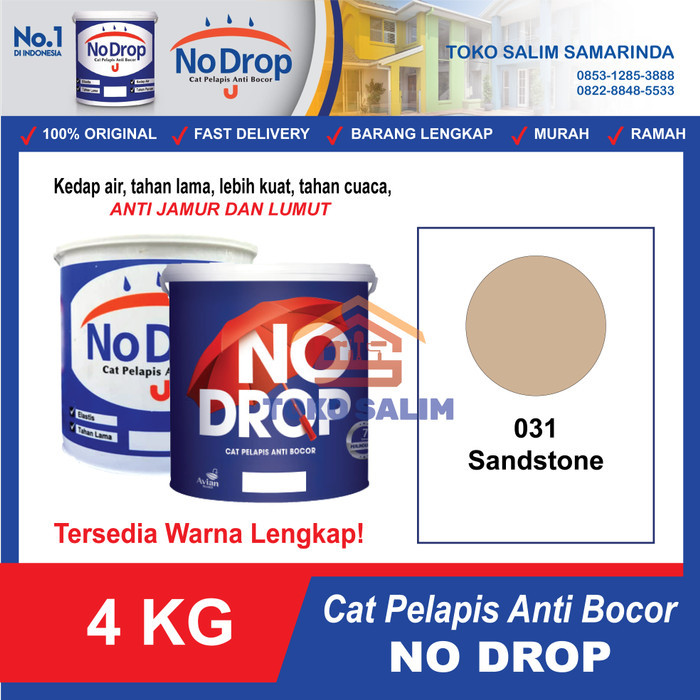 ------] No Drop Cat Pelapis Anti Bocor Waterproof 4KG - 031 Sandstone