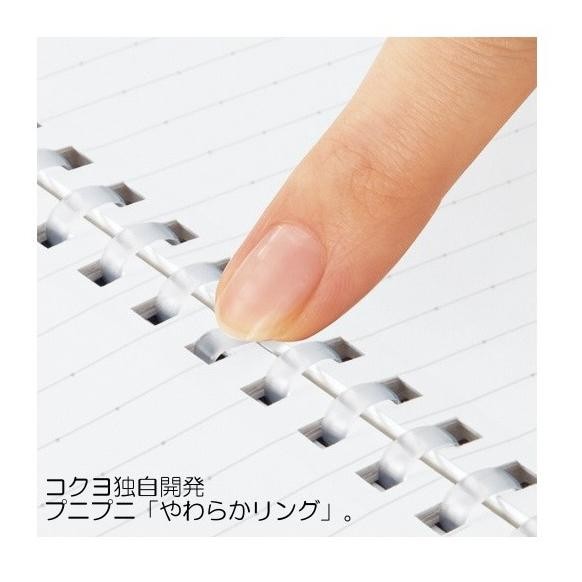 

KOKUYO SOFT RING NOTEBOOK B5 6MM RULED W/DOT-LINES 36LINES -40SHEETS