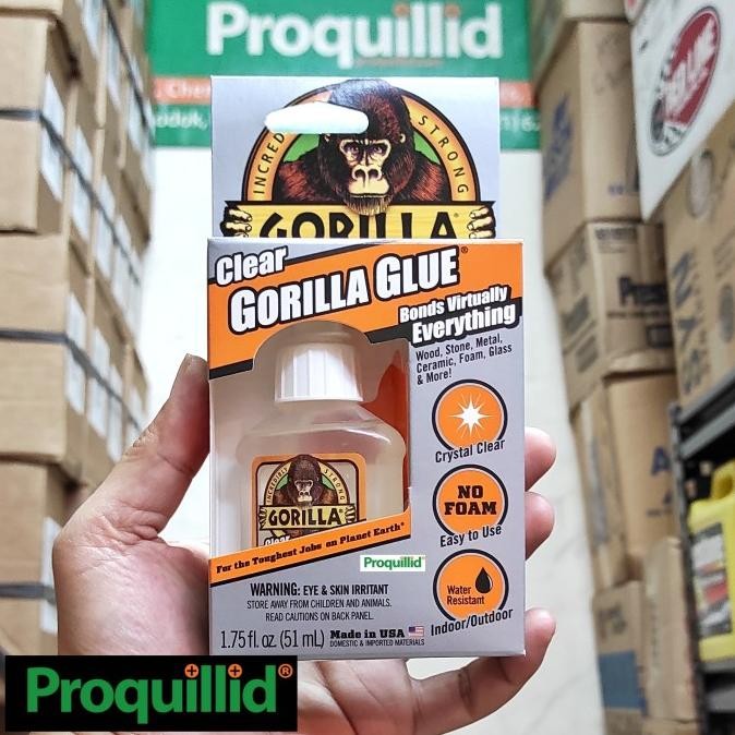 

LEM ORIGINAL GORILLA CLEAR GLUE BESI KACA FOAM BATU KAYU LOGAM KERAMIK