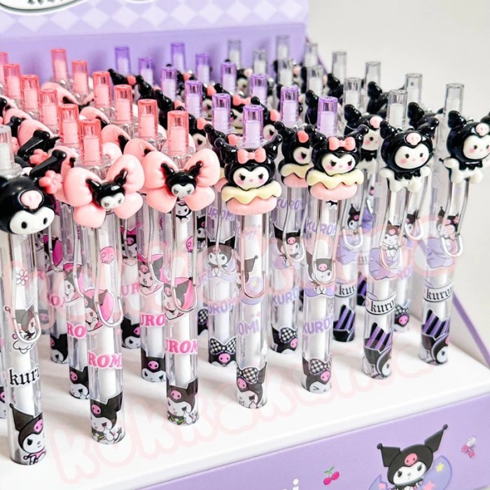 

Pulpen gel Cinnamoroll Sanrio Alat Tulis Pena Mekanik