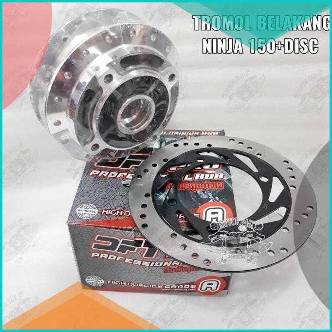 Tromol trombol belakang ninja r rr +disc piringan DFT thailand chrome