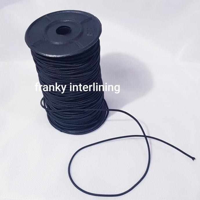 

Karet/ Tali String Elastis 2mm JUAL Per Roll Isi 100 Yard