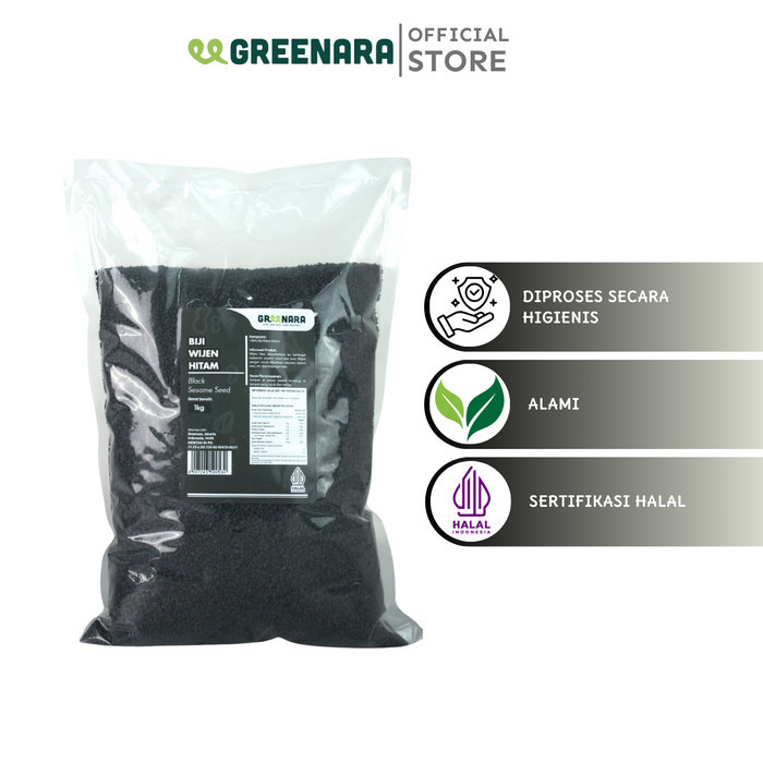 

black sesame seed 1kg / wijen hitam 1kg