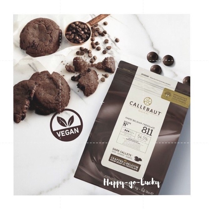 

Callebaut Dark Chocolate 811 1 kg kemasan asli original pack