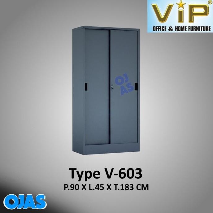 

TERBARU - Lemari arsip besi tinggi pintu sliding VIP V-603