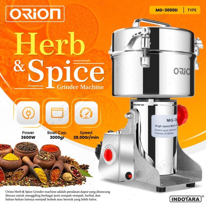 

Mesin Giling Bumbu Rempah/ Penepung/ Orion Spice Herb Grinder