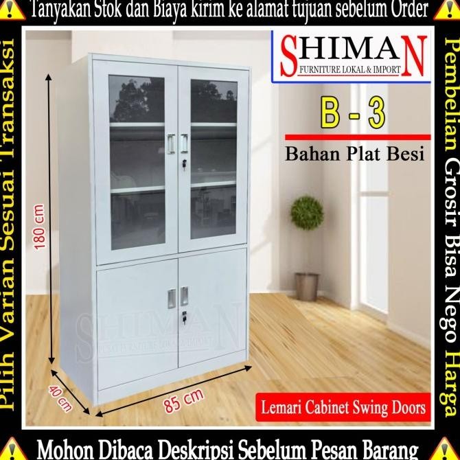 

BEBAS ONGKIR - Lemari Cabinet Swing Door B 3 SW | Lemari Arsip Swing Door