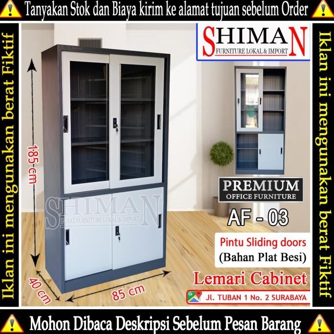 

Lemari Cabinet Besi Sliding Door AF 03 PREMIUM
