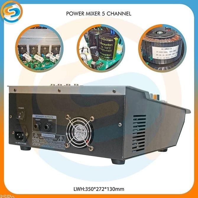 POWER MIXER 5 CHANNEL RSP p - POWER MIXER 5CH