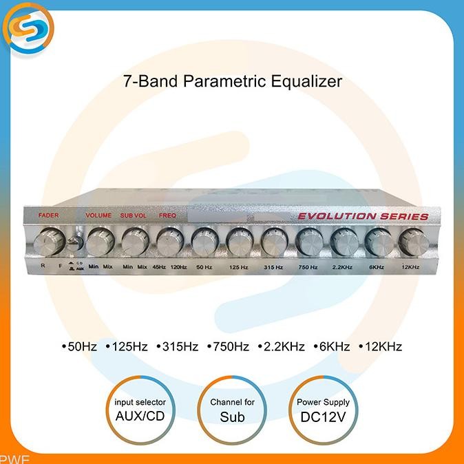 parametrik Pre amp - parametric equalizer preamp 7 band pwe